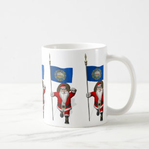 Mug Le Père Noël Avec L'Ensigne Du New Hampshire