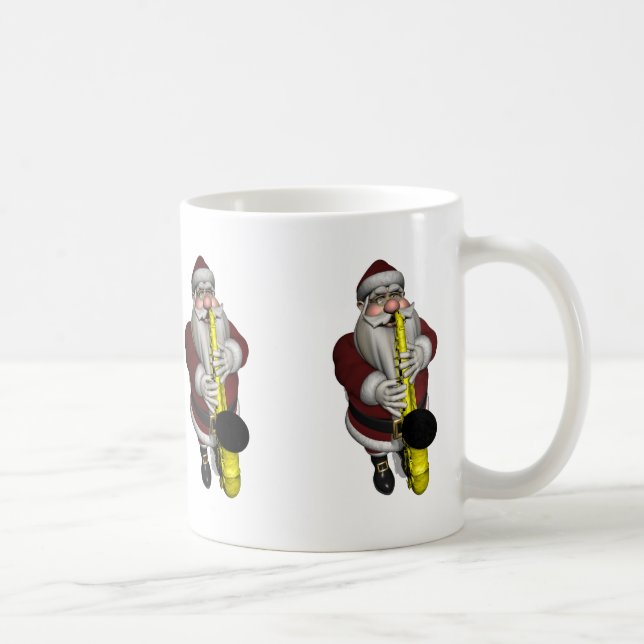 Mug Le Père Noël joue du saxophone (Droite)