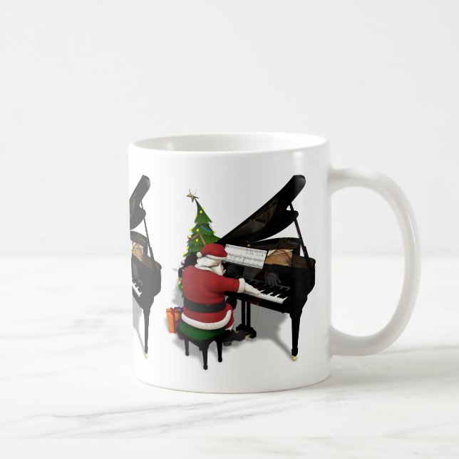 Mug Le Père Noël Jouer Piano (Droite)