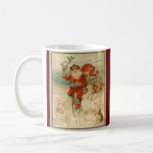 Mug Le Père Noël victorien à vélo à grande roue