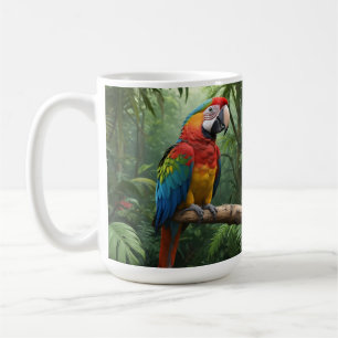Mug Le perroquet de Macaw dans la jungle