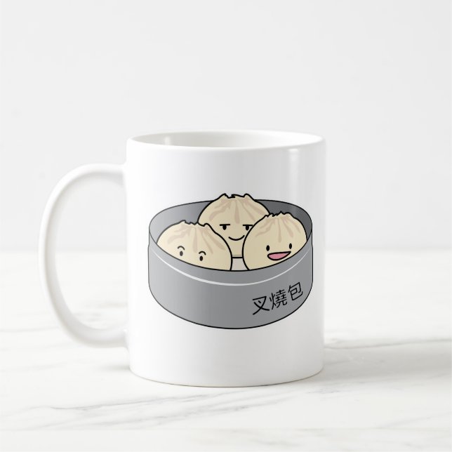 Mug Le petit déjeuner chinois de dim sum de petit pain (Gauche)