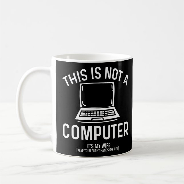 Mug Le piratage éthique est ma femme Sécurité en ligne (Gauche)