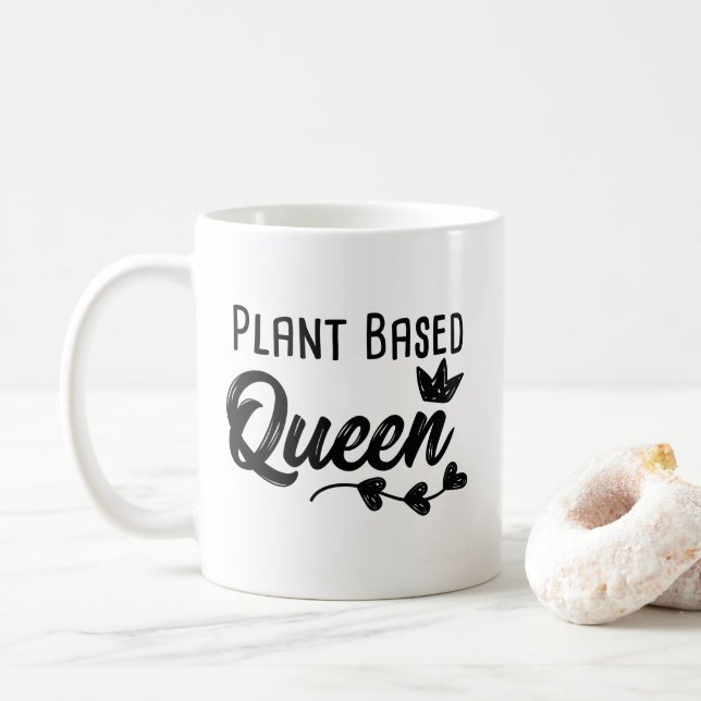 Mug Le plante a basé le végétarien végétalien drôle de (Avec donut)