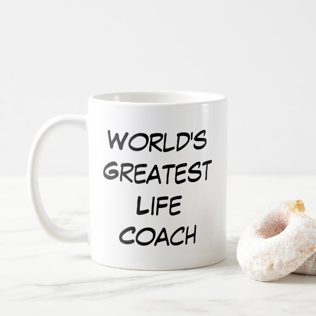 Mug "Le plus grand entraîneur de vie du monde" (Avec donut)