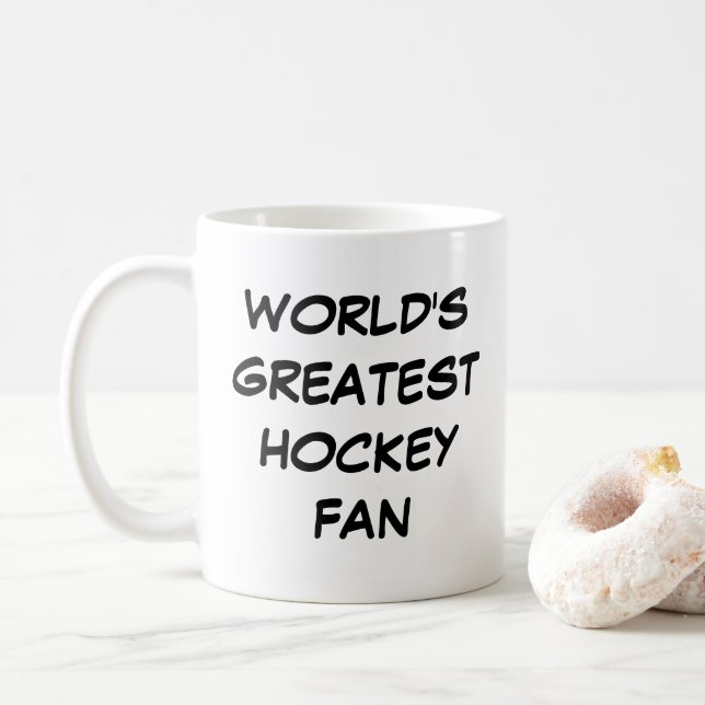 Mug "Le plus grand fan de hockey du monde" (Avec donut)