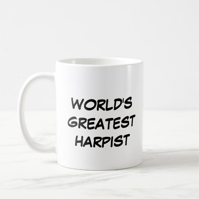 Mug "Le plus grand harpiste du monde" (Gauche)