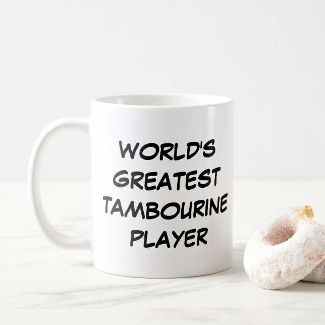 Mug "Le plus grand joueur de tambourin du monde" (Avec donut)