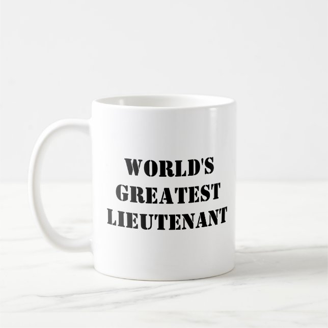 Mug "Le plus grand lieutenant du monde" (Gauche)