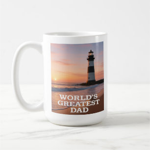 Mug Le plus grand papa du monde - Coastal Sunrise Edit