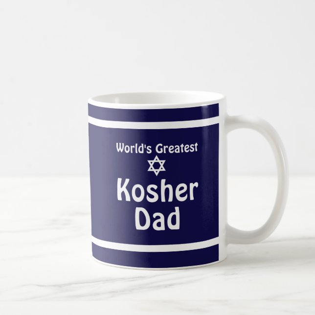 Mug Le plus grand papa Kosher du monde (Droite)