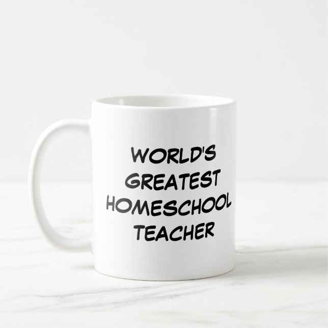 Mug "Le plus grand professeur d'école au monde" (Gauche)