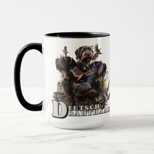 Mug Le pointeur À poils durs allemand (Gauche)