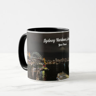 Mug Le pont du port de Sydney et l'opéra de nuit