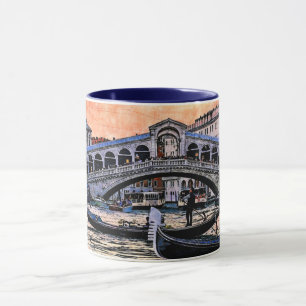 Mug Le pont du Rialto. Venise. Italie.