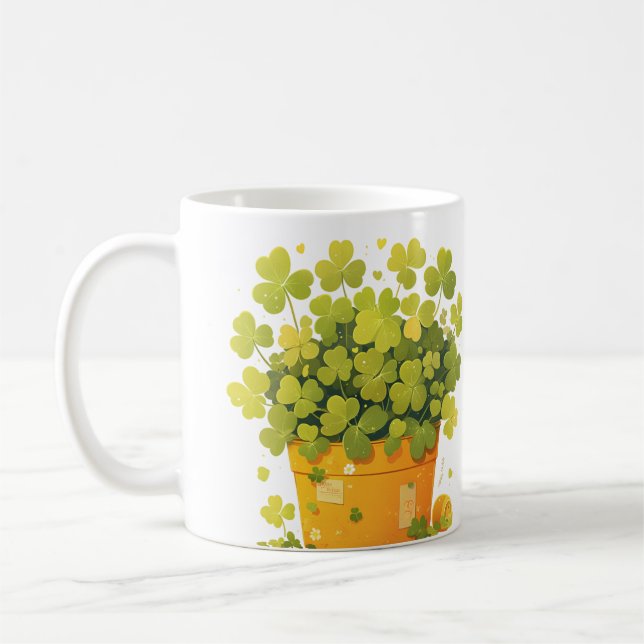 Mug Le pot chanceux du trèfle (Gauche)