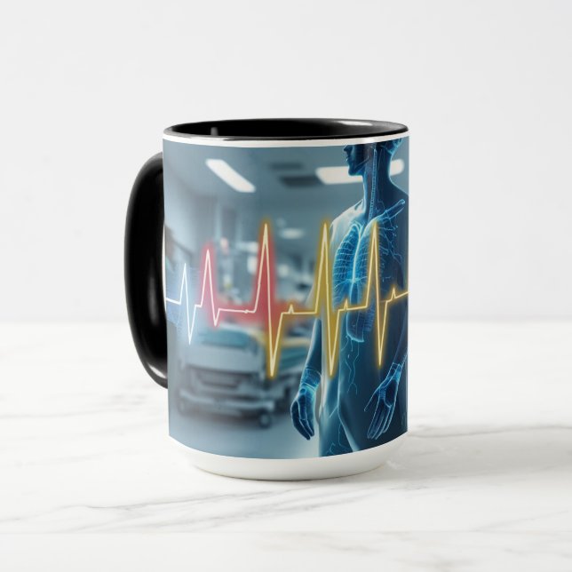 Mug Le pouls d'un hôpital (Devant gauche)
