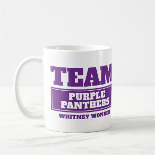 Mug Le pourpre d'équipe personnalisent l'équipe et l