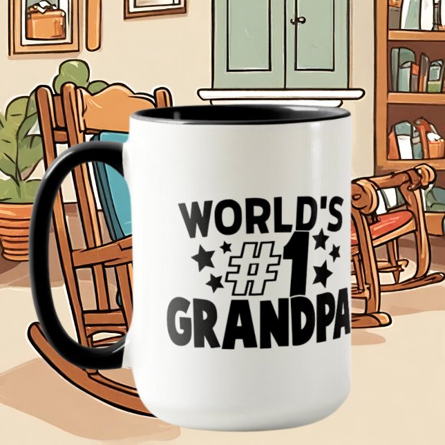 Mug Le premier grand-père du monde (Créateur téléchargé)