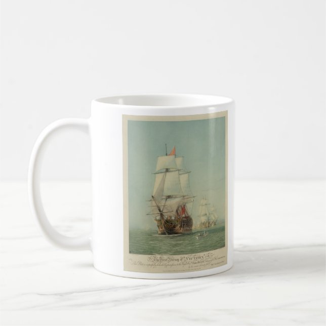 Mug Le premier voyage de H.M.S. Victory en 1778 (Gauche)