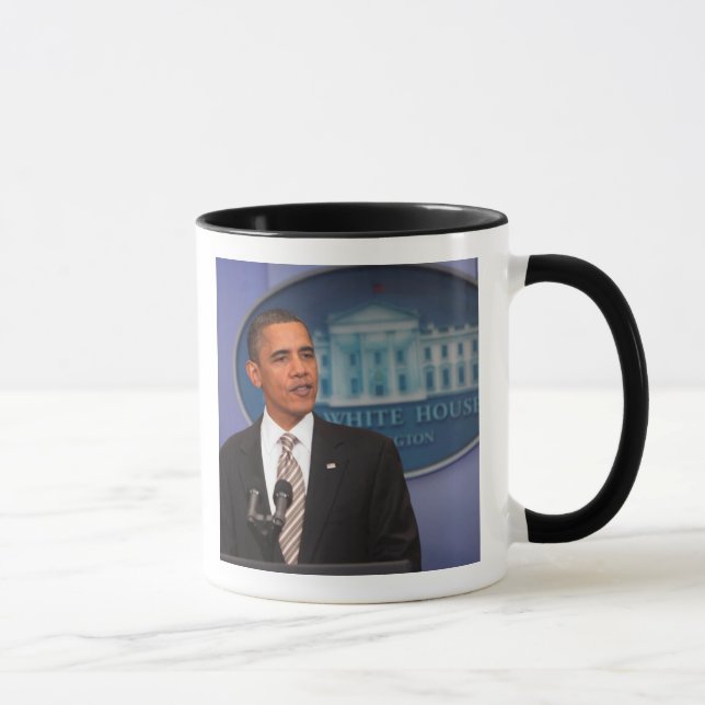 Mug Le Président Barack Obama fait un faire-part (Droite)