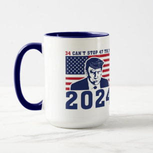 Mug Le Président Donald Trump Tiré sur la musique - Co