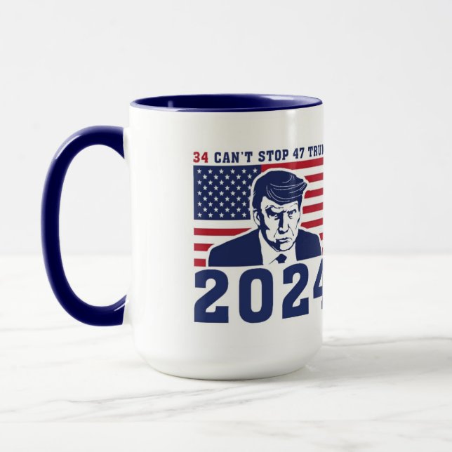 Mug Le Président Donald Trump Tiré sur la musique - Co (Gauche)
