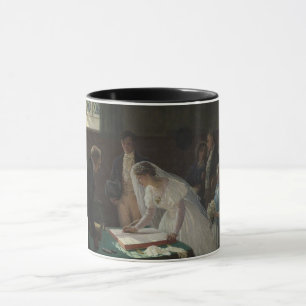 Mug Le registre des Mariages (par Edmund Blair Leighto