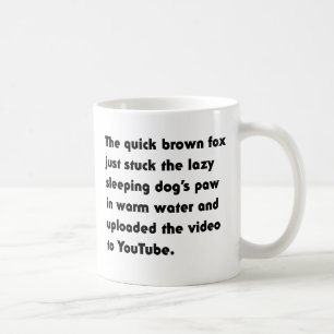 Mug Le Renard Brun Rapide Vient de Coller... T-Shirt P