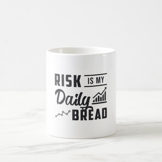 Mug Le Risque Du Marché stock Est Mon Nouvel Échange D (Centre)