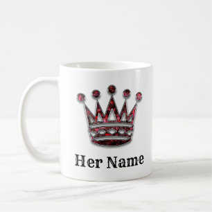 Mug Le roi et la reine couronnent Son et ses personnag