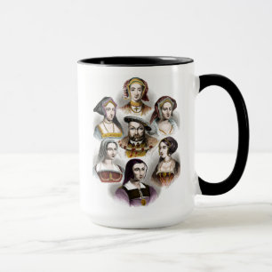 Mug Le Roi Henry VIII de l'Angleterre   ses six