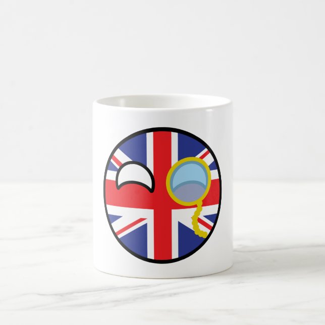 Mug Le Royaume-Uni Geeky tendant drôle Countryball (Centre)