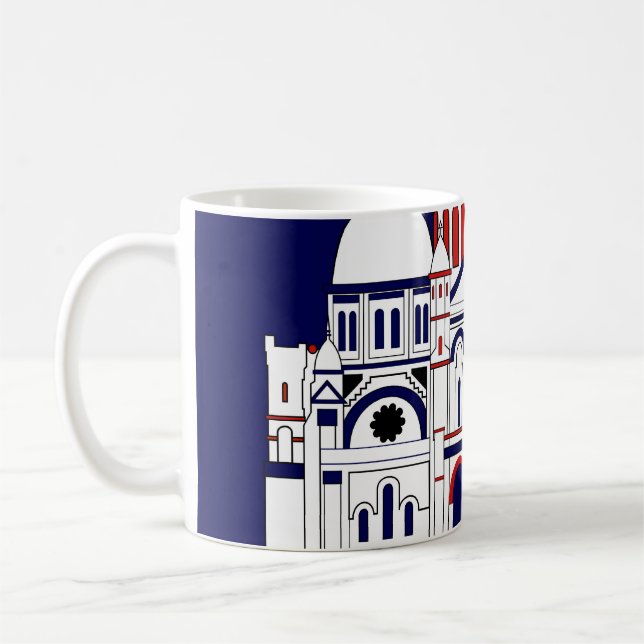 Mug Le Sacré Coeur, Montmartre, Paris, France (Gauche)