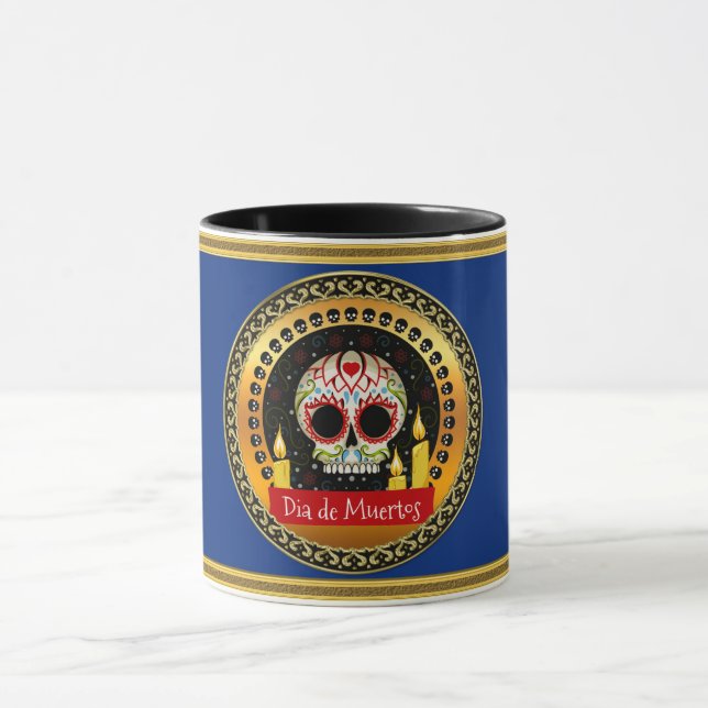 Mug Le sang du crâne de sucre bouillonnant d'intimidat (Centre)