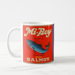 Mug le saumon de rose de MI-Garçon des années 1930