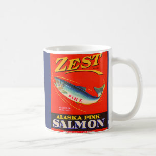 Mug le saumon de rose d'entrain des années 1930 peut