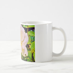Mug Le scarabée japonais sur la rose blanche