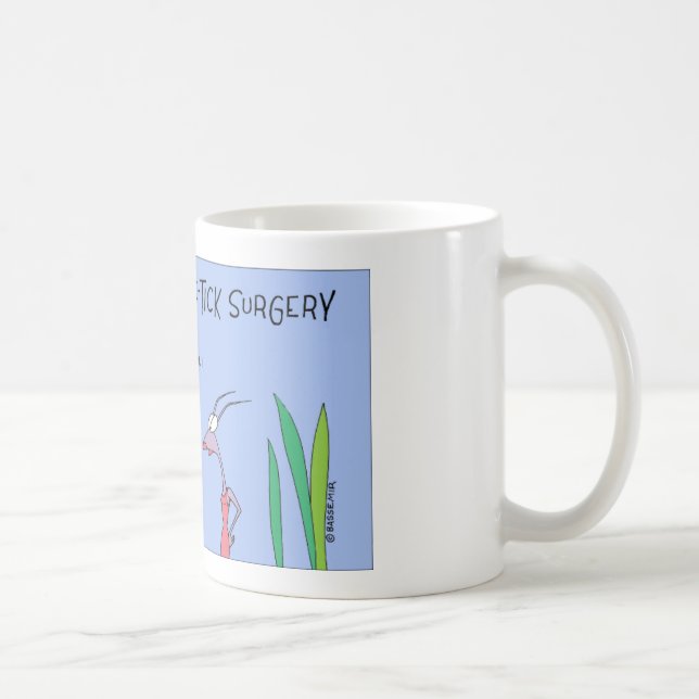 Mug Le scarabée obtient la chirurgie de cosmetit (Droite)