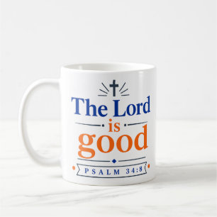Mug Le Seigneur Est Bon Citation Moderne des Écritures