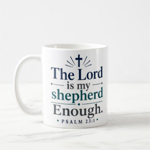 Mug Le Seigneur Est Mon Berger Assez Esthétique Écritu