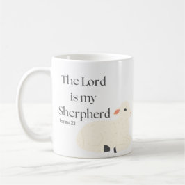 Mug Le Seigneur Est Mon Berger Psaumes 23 Agneau Blanc