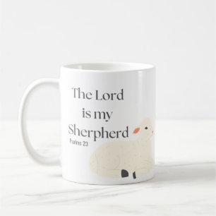 Mug Le Seigneur Est Mon Berger Psaumes 23 Agneau Blanc