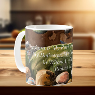 Mug Le Seigneur est mon rocher; Œuvre originale Psaume
