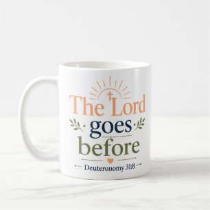 Mug Le Seigneur Marche Avant Écriture Sainte Basée sur