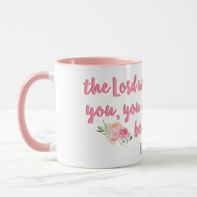 Mug Le Seigneur Se Battra Pour Vous // Verse De La Bib (Gauche)