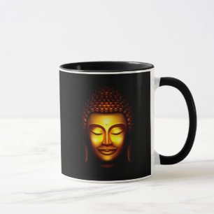 Mug Le Seigneur souriant Bouddha Gold et Noir