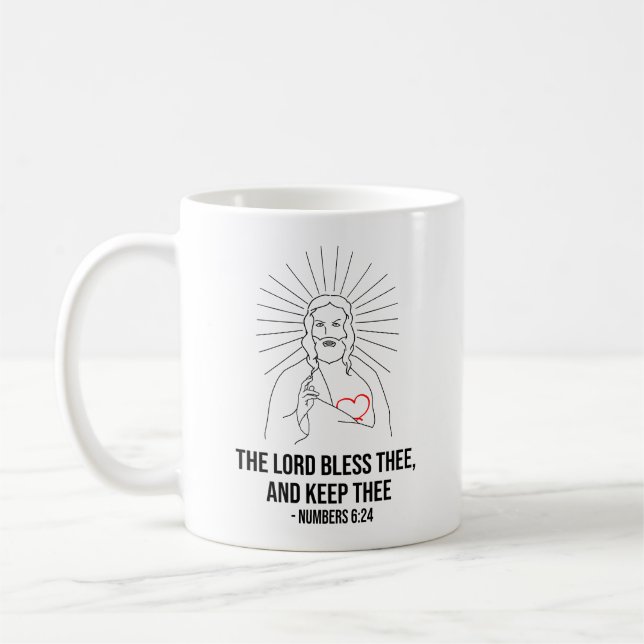 Mug Le Seigneur Te Bénisse, Et Te Garde (Gauche)