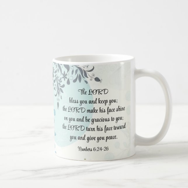Mug Le Seigneur Vous Bénit, Numéros 6:24, Verse Bibliq (Droite)