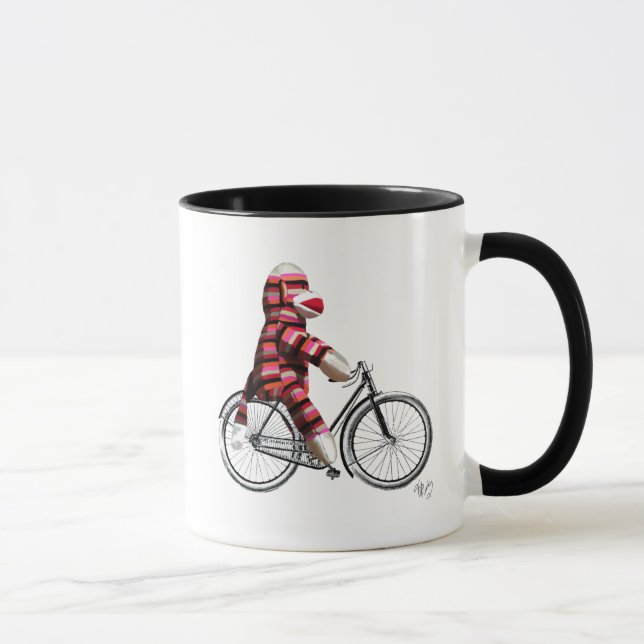 Mug Le singe de choc sur vélo (Droite)